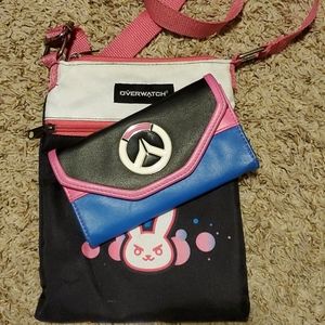 Overwatch D.Va purse and wallet combo